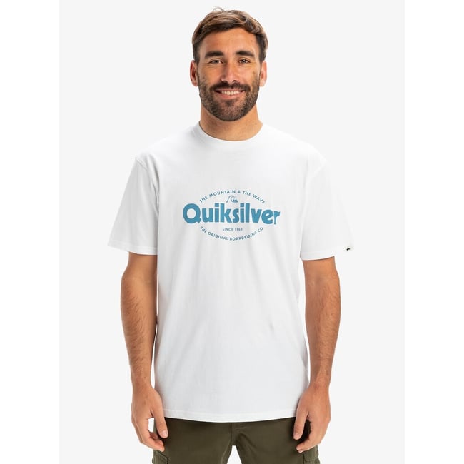 T-shirt manches courtes gros logo blanc <span itemprop=