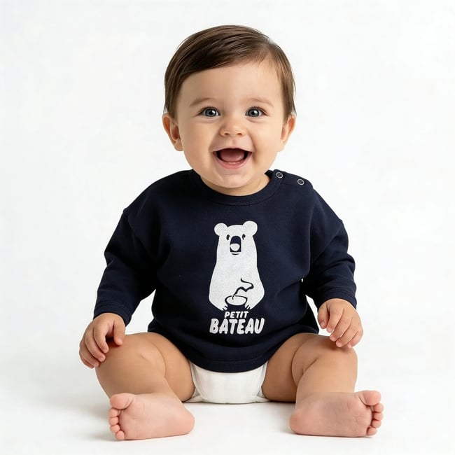 Pull bébé - Très bon état bleu <span itemprop=
