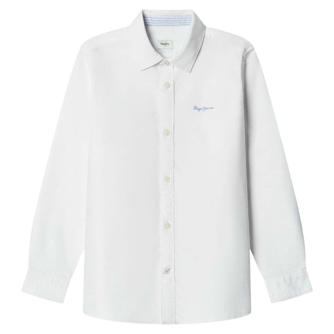 Chemise Coupe Regular En Oxford blanc <span itemprop=