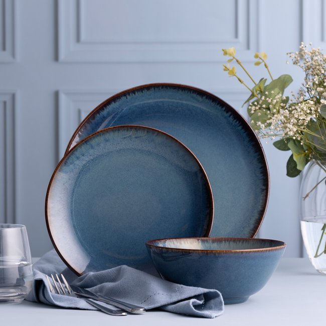 Set Of 4 Reactive Glaze Side Plates - MASON CASH