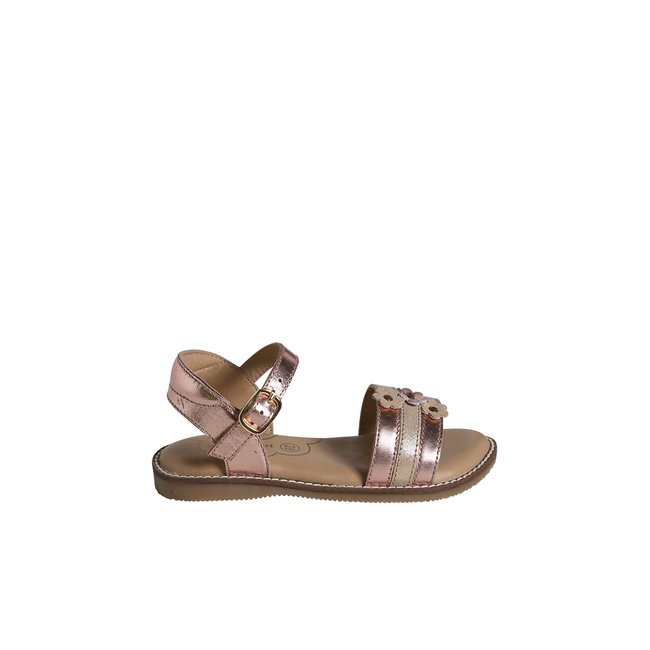 Sandales cuir enfant collection maternelle ocre <span itemprop=