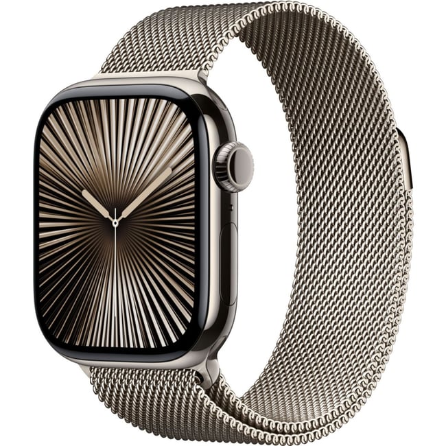 Montre connectée Serie 10 46mm Titane Naturel Loop Cell beige <span itemprop=