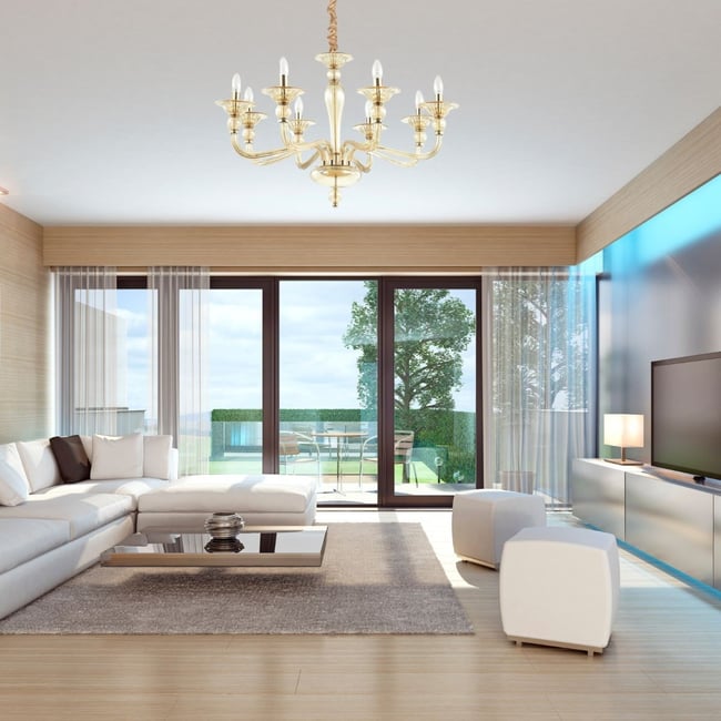 Lustre    DANIELI Couleur or dorée <span itemprop=