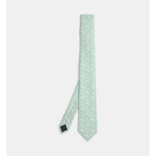 Cravate cv mifloral vert clair <span itemprop=