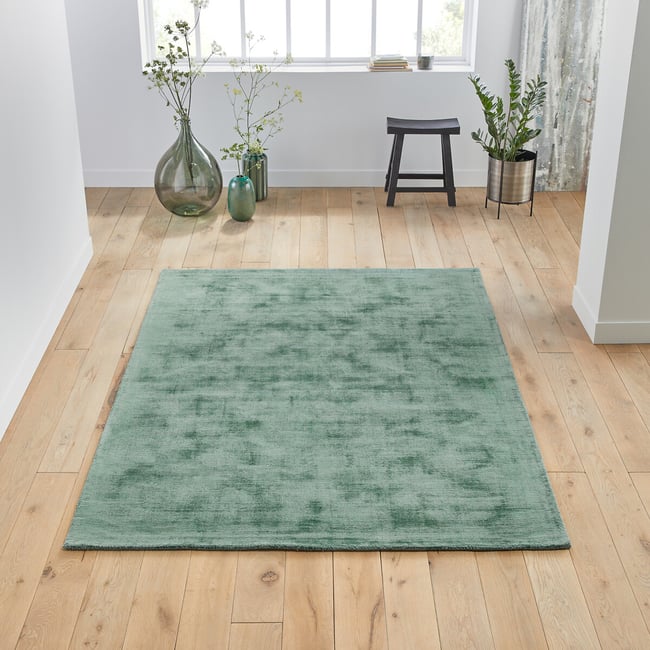 100% Tencel™ vloerkleed, handgemaakt, used aspect, IZRI - LA REDOUTE INTERIEURS