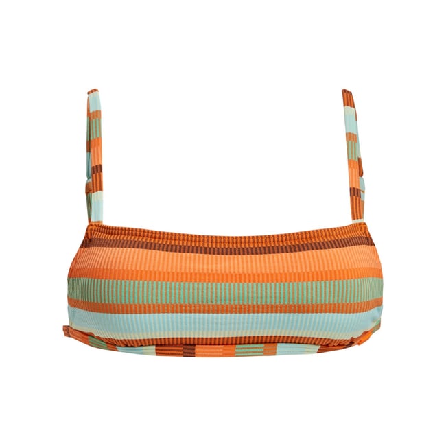Haut de maillot de bain Brassière SUNSET STRIPE. orange orange tiger <span itemprop=