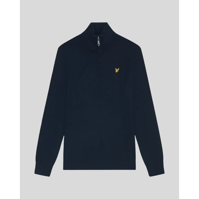 Pull camionneur en coton mérinos bleu foncé marine <span itemprop=