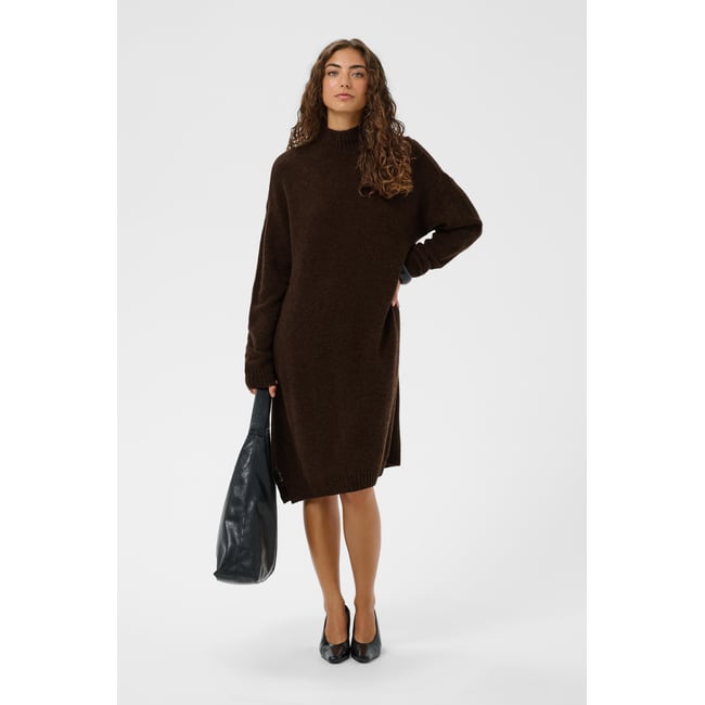 Robe marron coffee bean melange <span itemprop=