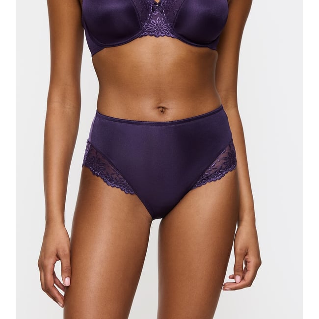 Ladyform Soft Knickers with High Waist, dark purple, TRIUMPH