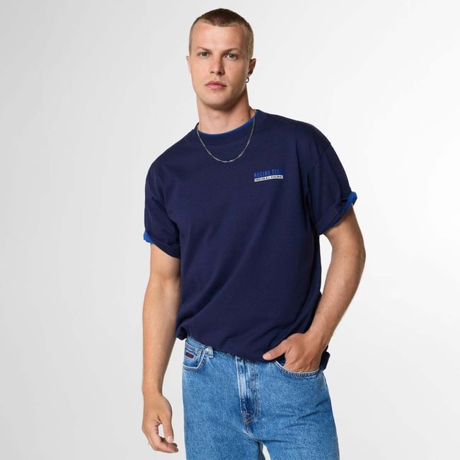 Red Bull Racing T-Shirt Coupe Décontractée Avec Imprimé Au Dos marine <span itemprop=