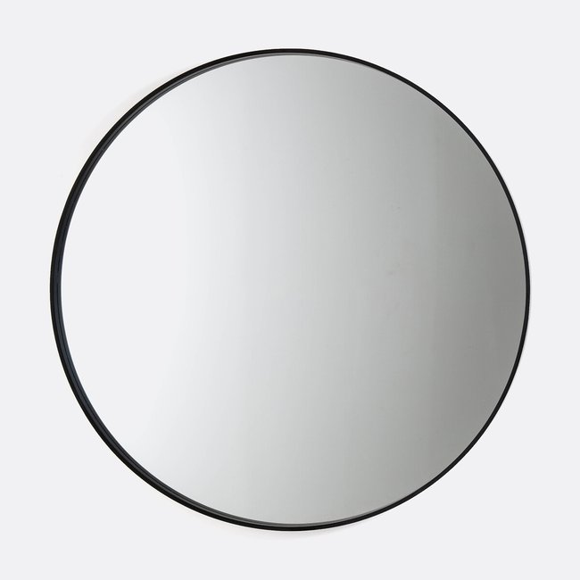 Miroir rond noir Ø120 cm, Alaria noir <span itemprop=