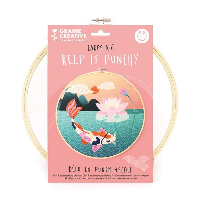 Kit punch needle Carpe Koi - DTM
