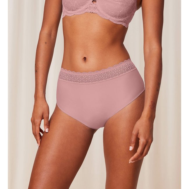 Culotte midi Feel of Modal rose <span itemprop=