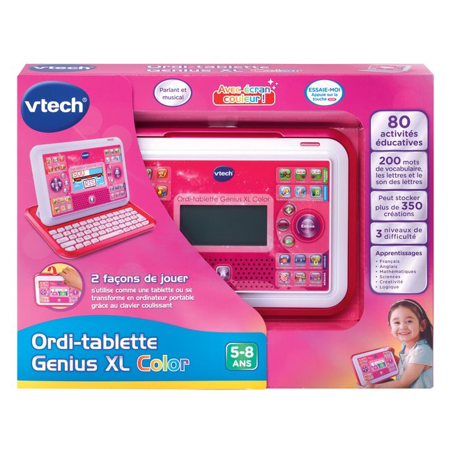 Ordinateur enfant Ordi-tablette Genius XL Color rose rose <span itemprop=