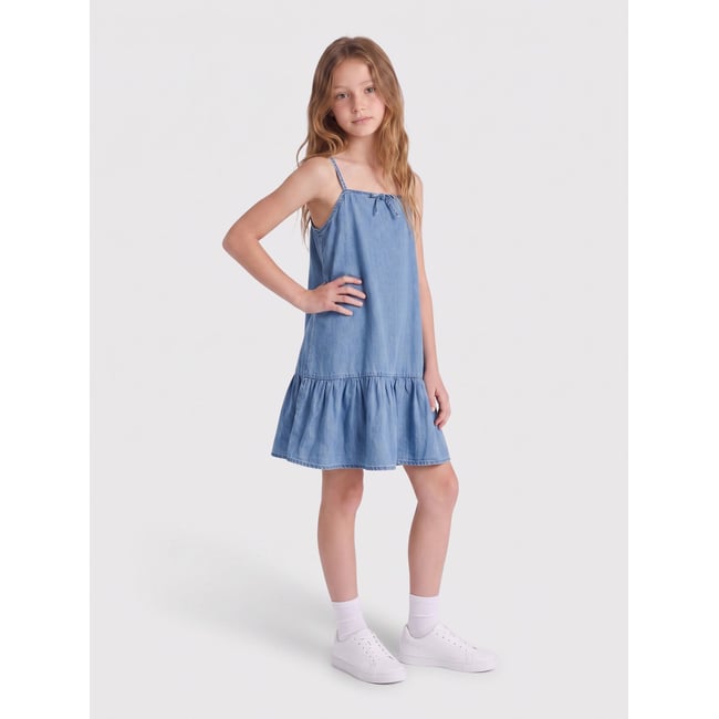 Robe En Denim medium blue denim 1 <span itemprop=