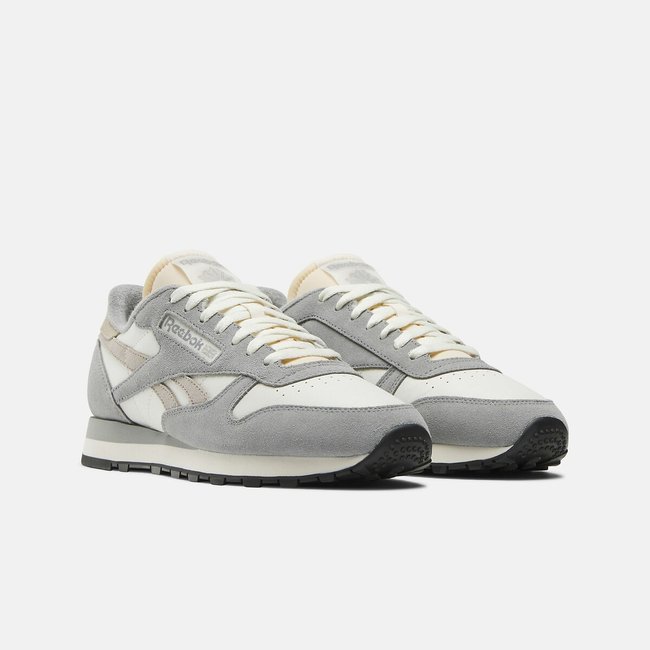 Zapatillas Classic Leather blanco/gris <span itemprop=