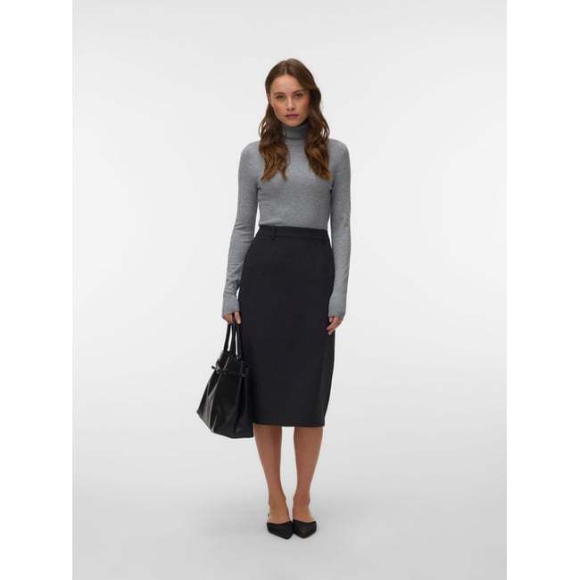 Jupe Crayon dark grey melange <span itemprop=