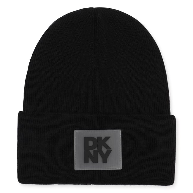Bonnet en tricot réversible black <span itemprop=