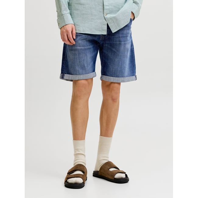 Short Coupe Classique bleue - blue denim 1 <span itemprop=
