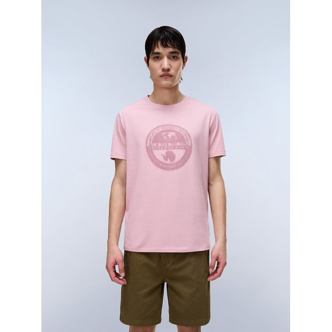 T-shirt a maniche corte con logo sul petto, S-Mahsa - NAPAPIJRI