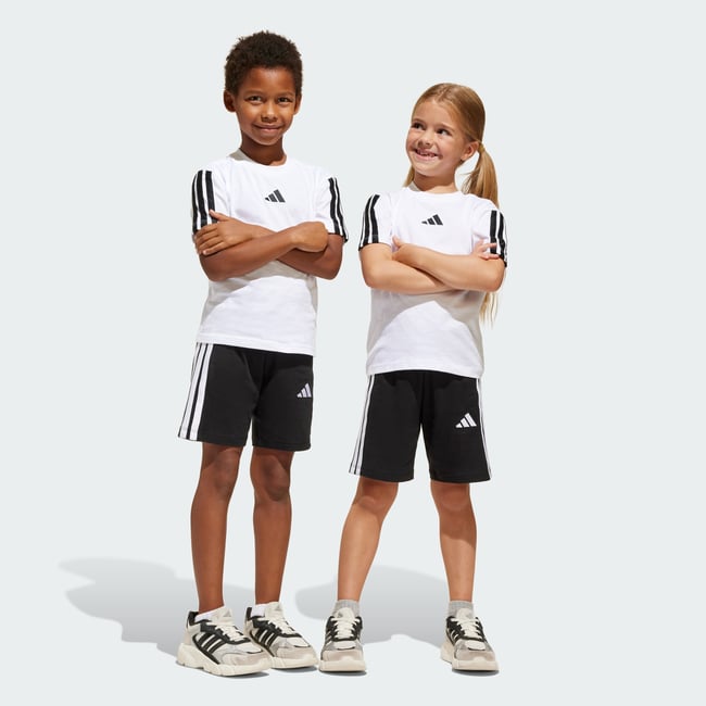 Ensemble T-Shirt Essentials Enfants white / black <span itemprop=