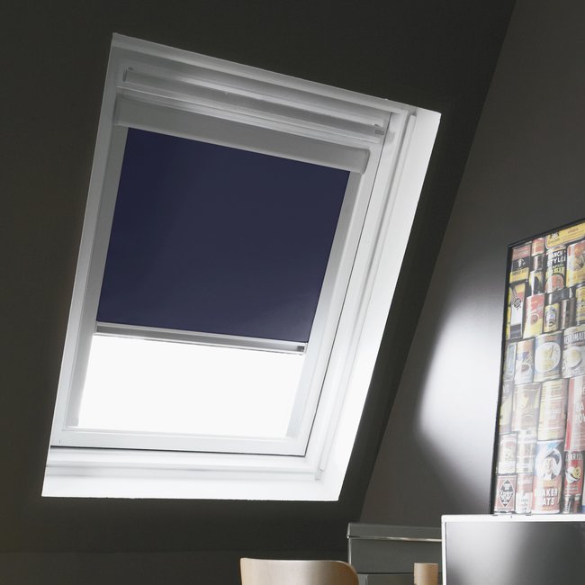 Store de toit occultant cadre alu compatible VELUX® K - MADECOSTORE