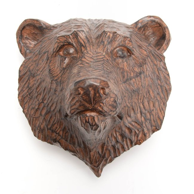 Trophée Ours 20 cm Couleur marron <span itemprop=