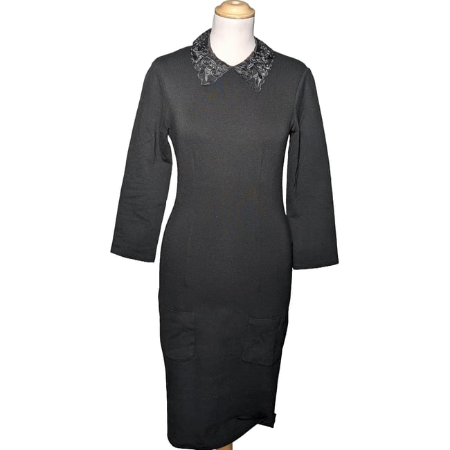 Haut Femme Naf Naf Taille 42 - Noir Avec Fils Dorés - Top Peplum - Occasion Très Bon état