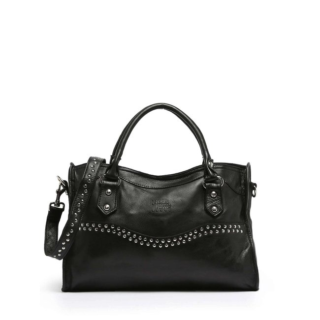Sac porté main cuir black <span itemprop=