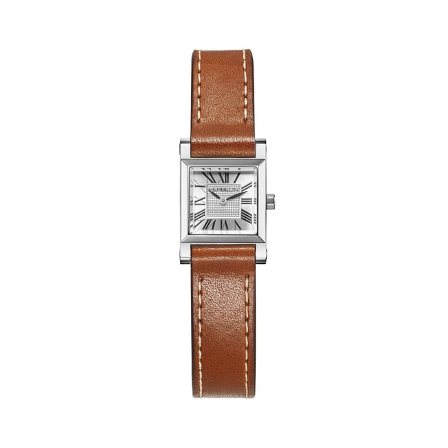 Montre Analogique  ANTARES argenté argenté camel <span itemprop=