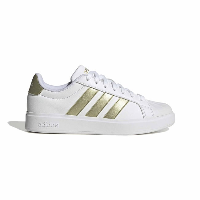 Baskets STREET TALK blanc/or <span itemprop=