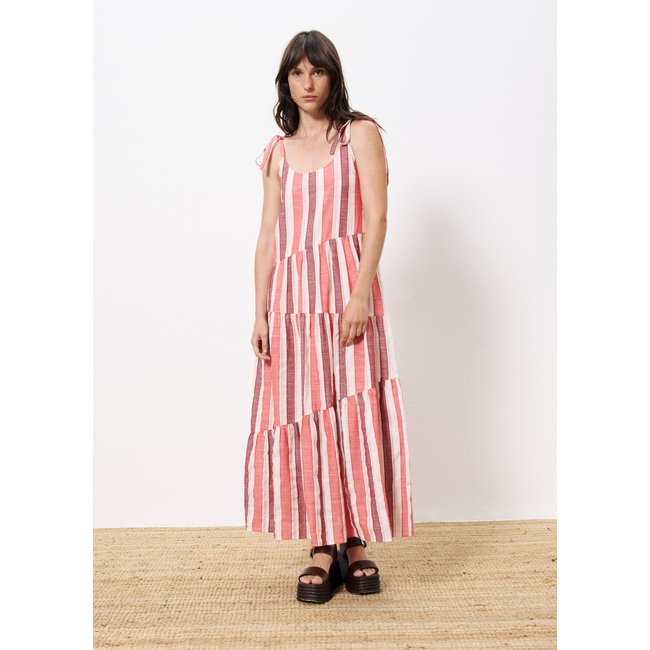 Robe  longue ISEE rouge <span itemprop=