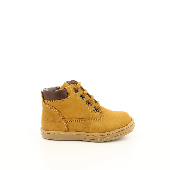 Bottines cuir Tackland camel clair <span itemprop=