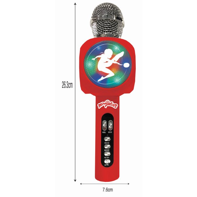 Microphone Bluetooth Karaoké Sans Fil, 5-En-1 Radio Fm, Portable