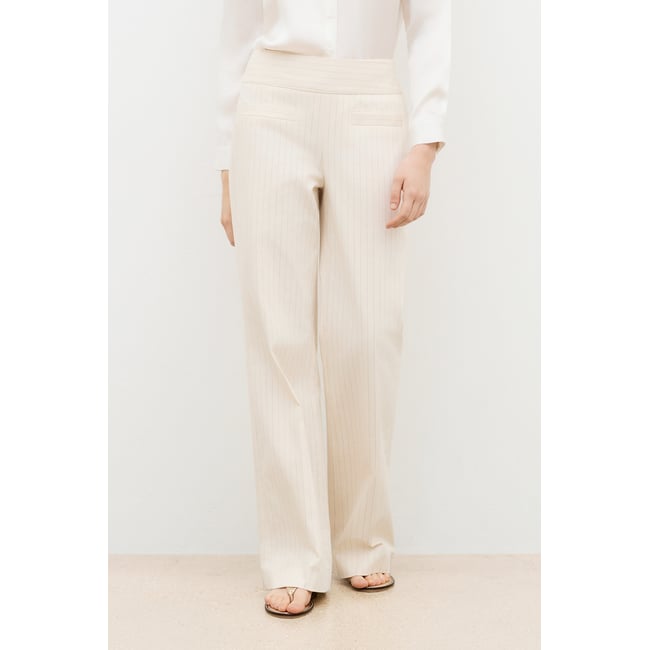 Pantalon large fluide PANTALON PERSIAN creme <span itemprop=
