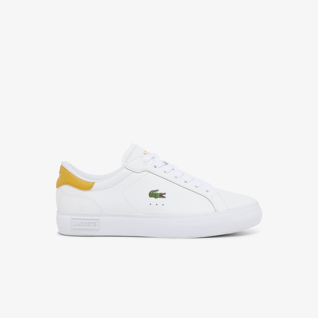 Sneakers Powercourt femme en cuir blanc-2m4 <span itemprop=