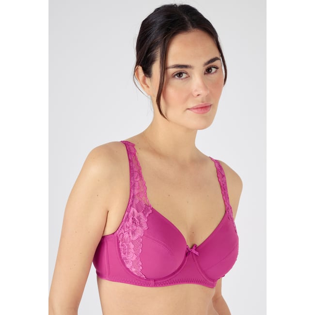 Soutien-gorge à armatures EVA rouge framboise intense <span itemprop=