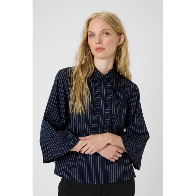 Chemise à manches courtes bleu inkwell stripe <span itemprop=