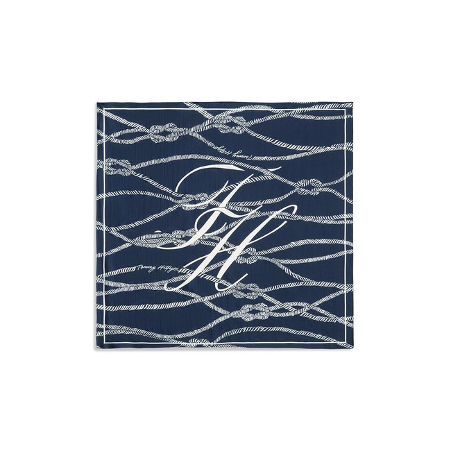 Foulard carré imprimé en soie - TOMMY HILFIGER