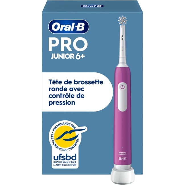 Brosse à dents électrique Pro 1 Junior Violette - ORAL B