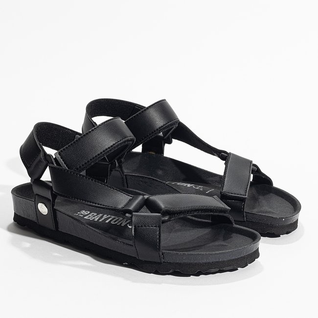 Sandales Vegan RIGONI pour femme noir <span itemprop=