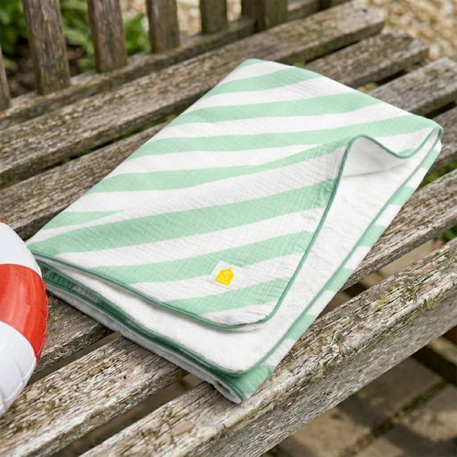 Serviette de bain / plage double gaze de coton imprimé - POP - SAUTHON