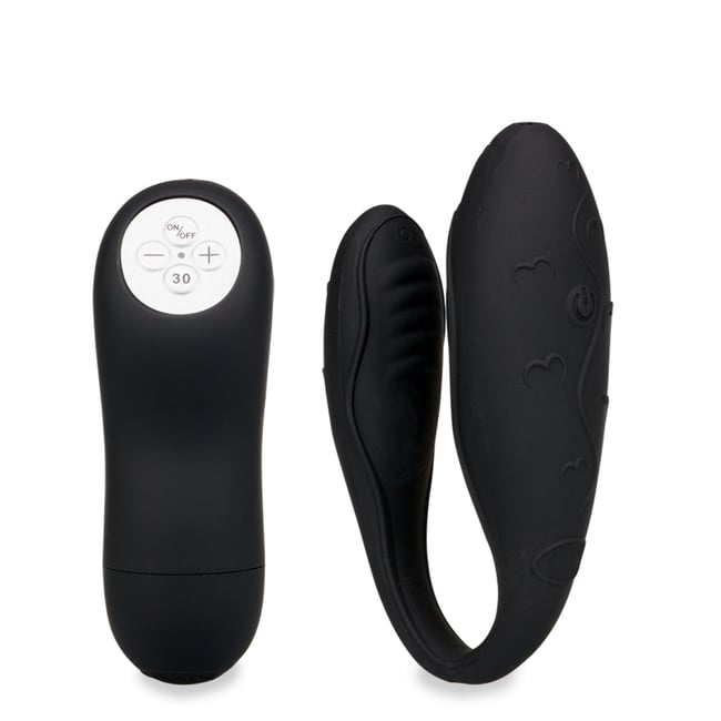 Stimulateur couple Lov'Inside™ télécommandé - noir v002228 <span itemprop=
