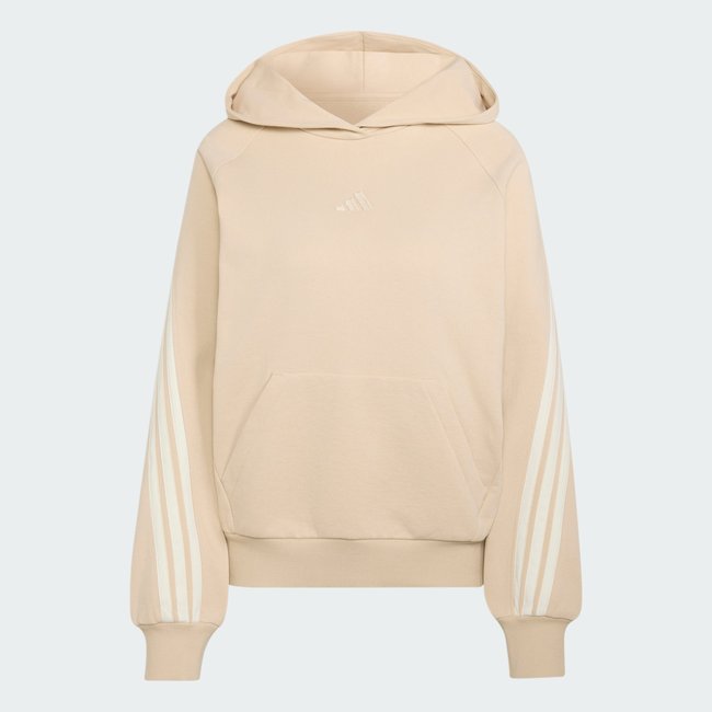 SWEAT-SHIRT À CAPUCHE adidas KIT 3-STRIPES crystal linen / off white <span itemprop=