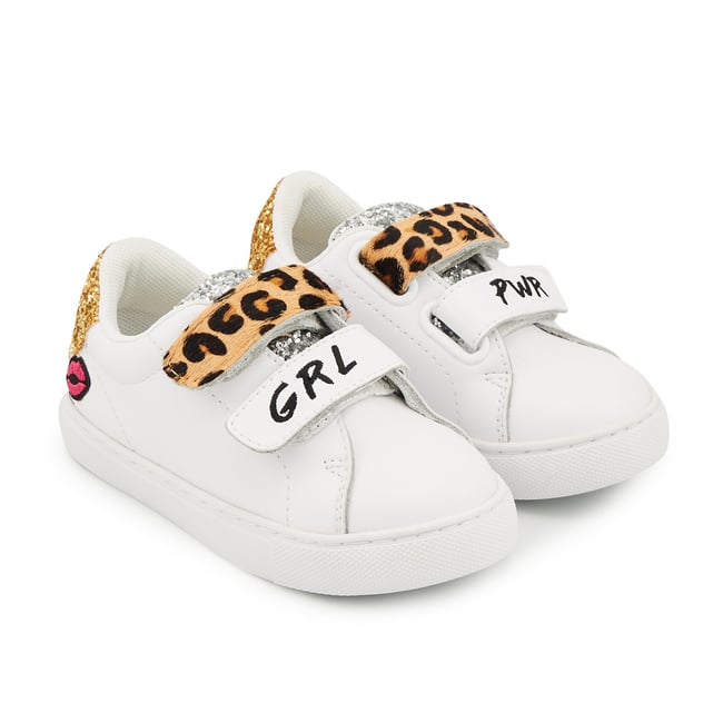 Baskets Enfant En Cuir Mini Edith Barbie Grl Pwr v002227 <span itemprop=