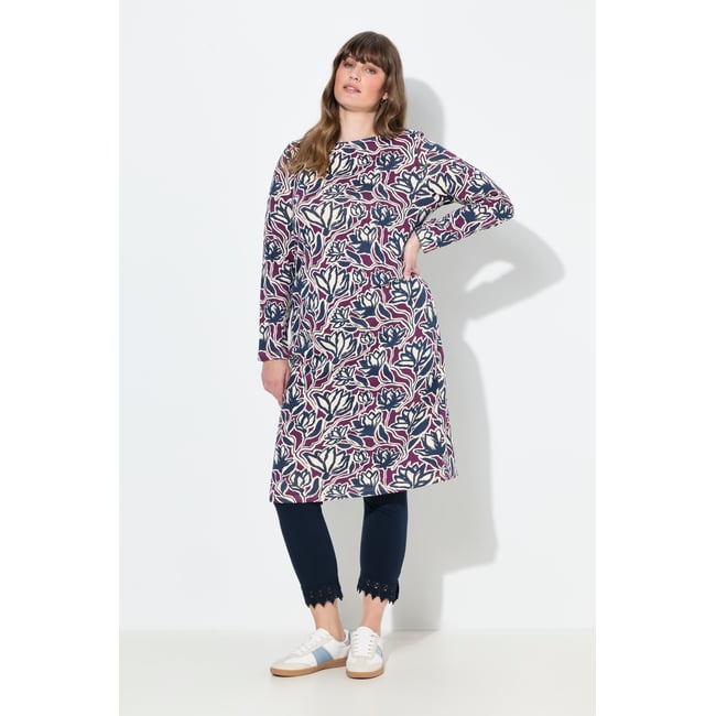 Robe en coton bio baies de forêt <span itemprop=