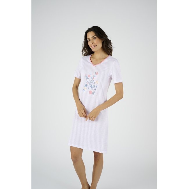 Lote de 3 camisones de manga corta estampado floral <span itemprop=