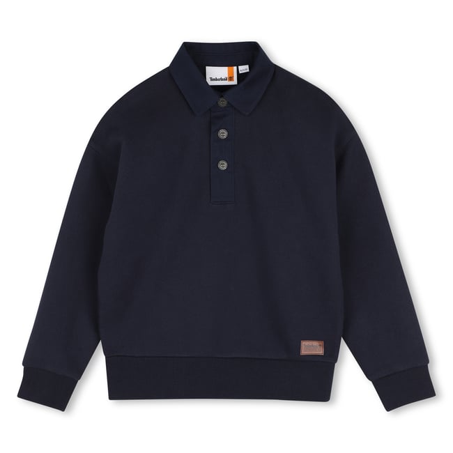 Sweat fantaisie bleu cargo <span itemprop=