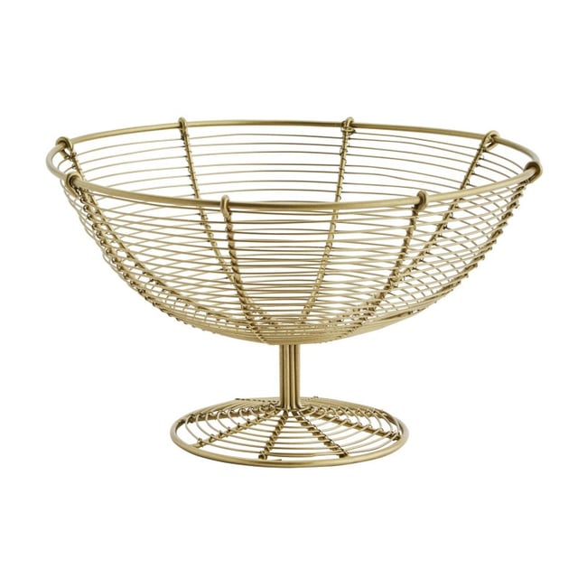 Yesland Lot de 2 corbeilles à fruits en fil métallique de 27,9 cm pour comptoir de cuisine, légumes, pain, collations, articles ménagers pour cuisine, salon