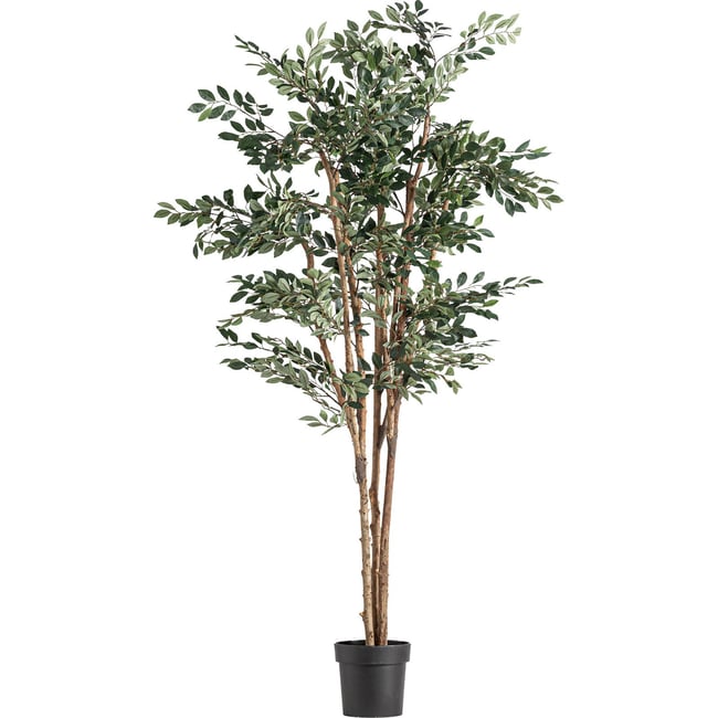 Ficus artificiel décoratif contemporain Couleur vert et marron <span itemprop=